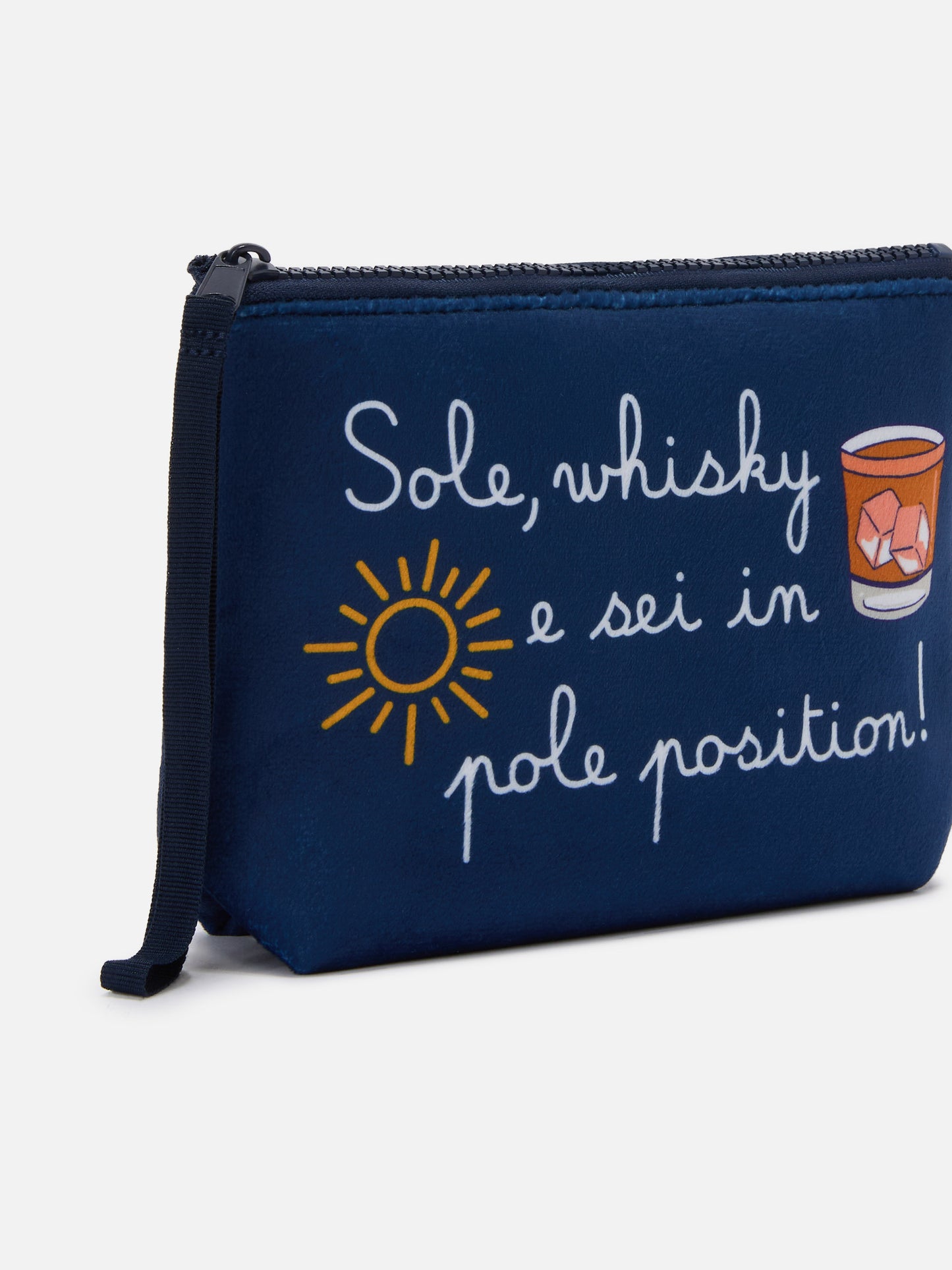 Pochette Wooly Aline avec imprimé Sole, whisky... | VACANZE DI NATALE SPECIAL EDITION 