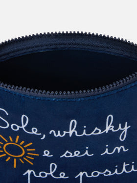 Pochette Wooly Aline avec imprimé Sole, whisky... | VACANZE DI NATALE SPECIAL EDITION 