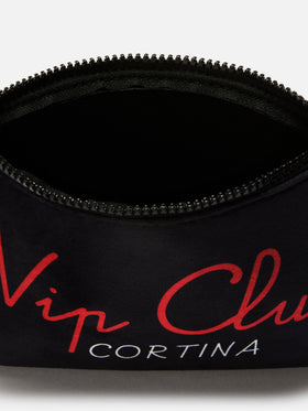 Aline Pouch in wool-effect fabric with Vip Club print | VIP CLUB SPECIAL EDITION