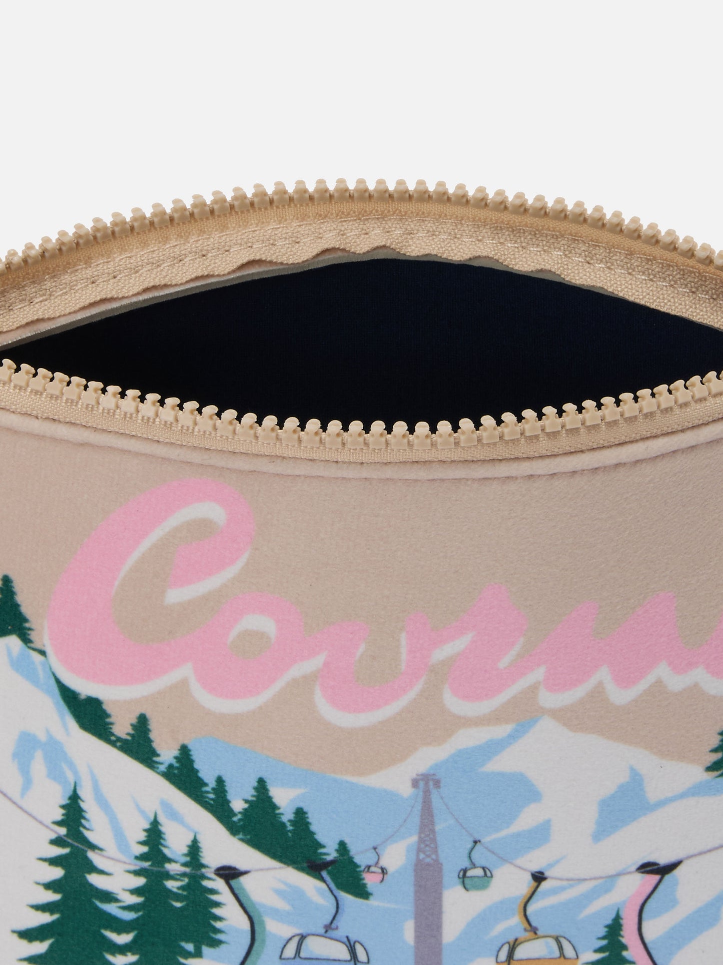 Aline Pouch in wool-effect fabric with Courmayeur print | COURMAYEUR SPECIAL EDITION