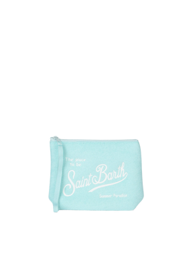 Aline water green embossed terry pochette - MC2 Saint Barth