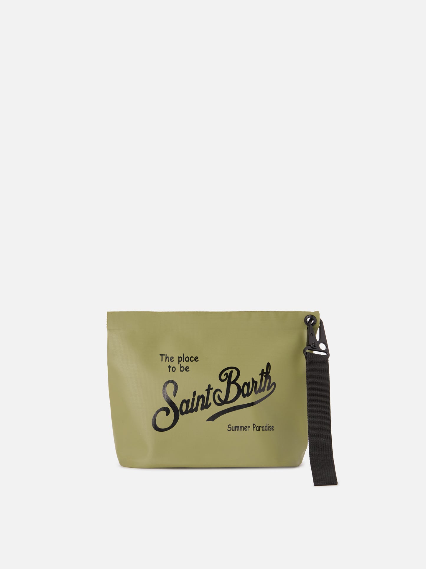 Pochette Aline Aqua imperméable en PVC vert militaire 