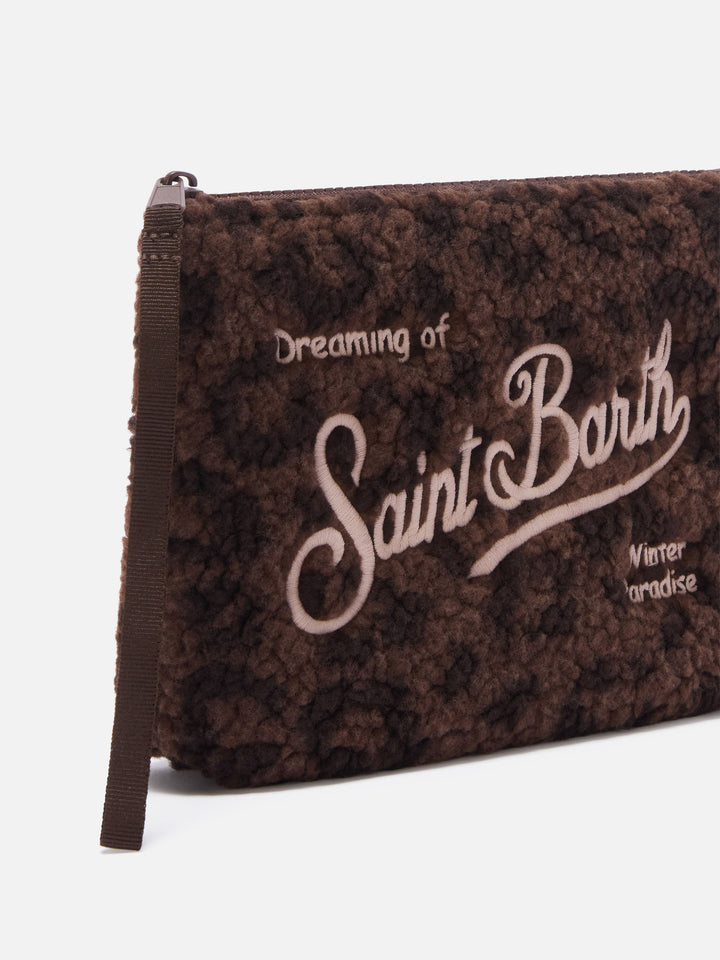 Aline teddy pochette avec imprimé léopard 