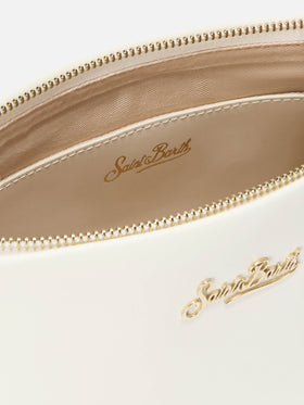 Bolso de hombro Aline en piel blanca 