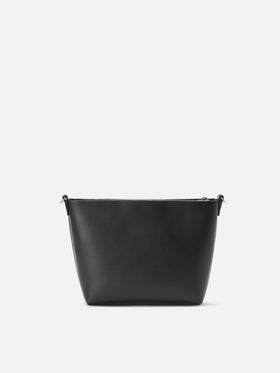 Aline Schultertasche aus schwarzem Leder