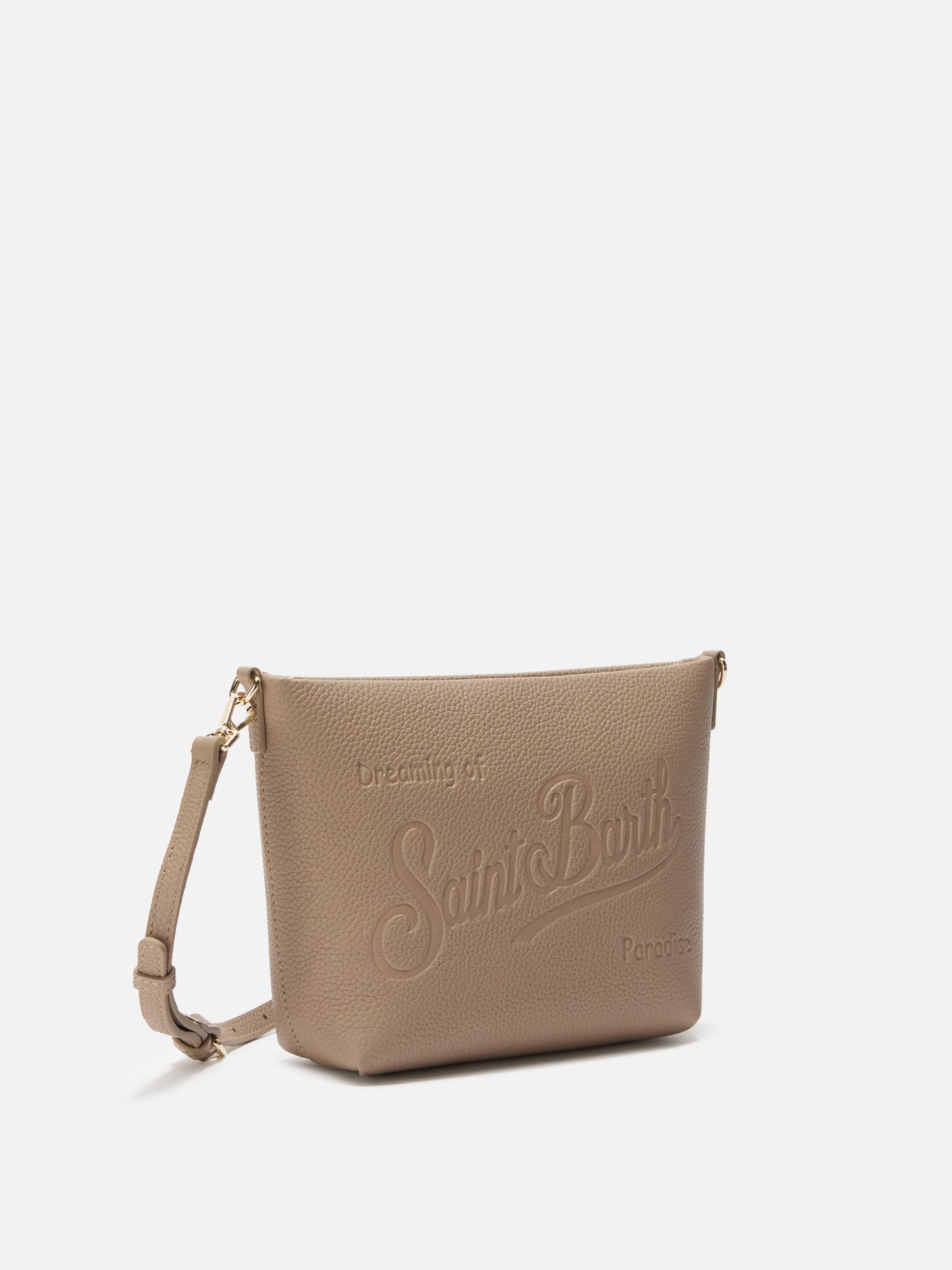 Aline Schultertasche aus gehämmertem haselnussbraunem Leder