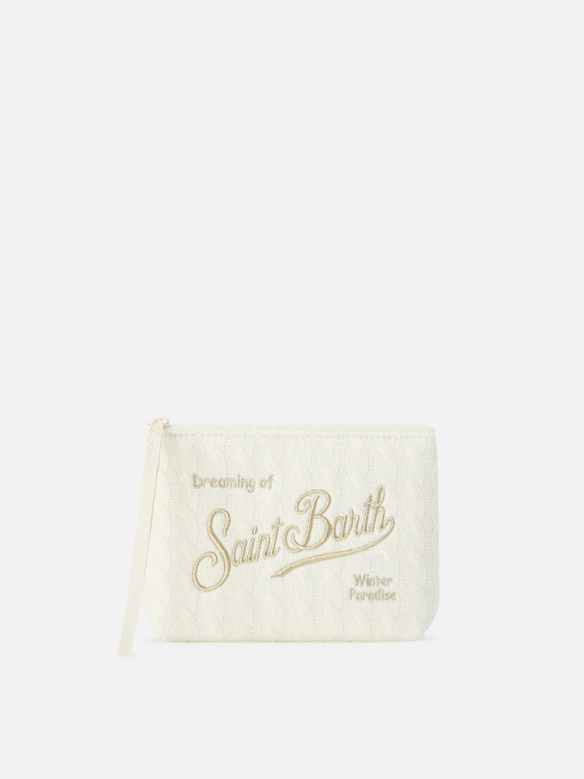 Off white Aline Trikot pochette mit Logostickerei 