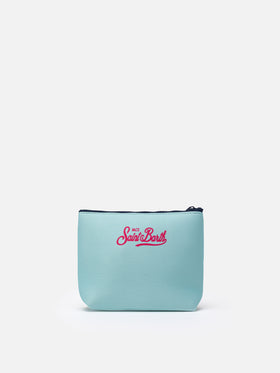 Aline scuba pochette with Capri postcard print - MC2 Saint Barth