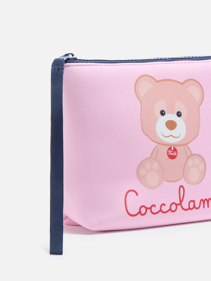 Aline scuba pouch with Orso Coccolami print | Special Edition