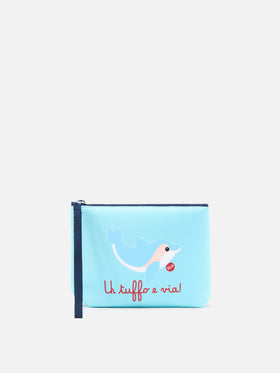 Aline scuba pouch with Dolphin Un tuffo e via! print | Special Edition