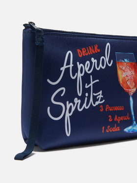 Pochette Aline de scuba con estampado de receta Spritz 