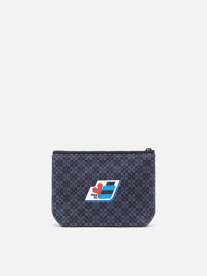 Black Aline scuba pouch with Pisa SC Logo print | PISA SC SPECIAL EDITION