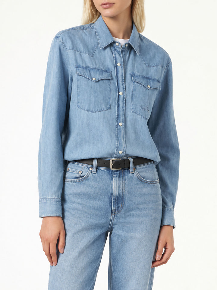 Light blue Amaya Tex denim shirt