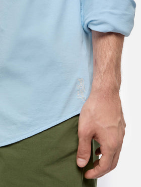 Chemise en jersey bleu clair Amalfi 
