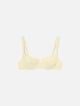 Balconette-Bikinioberteil Amira in uni Butter 