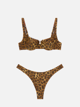 Amira Naomi animalier lurex bikini