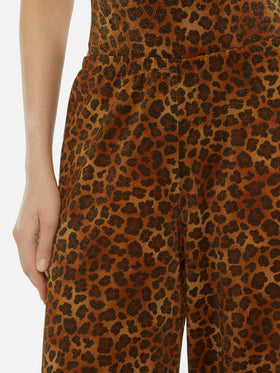 Amalia leopard lurex wide-leg trousers - MC2 Saint Barth