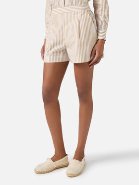 Short beige rayé Amani 