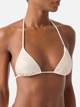 Nude Annabelle Triangel-Bikinioberteil mit Strasssteinen 