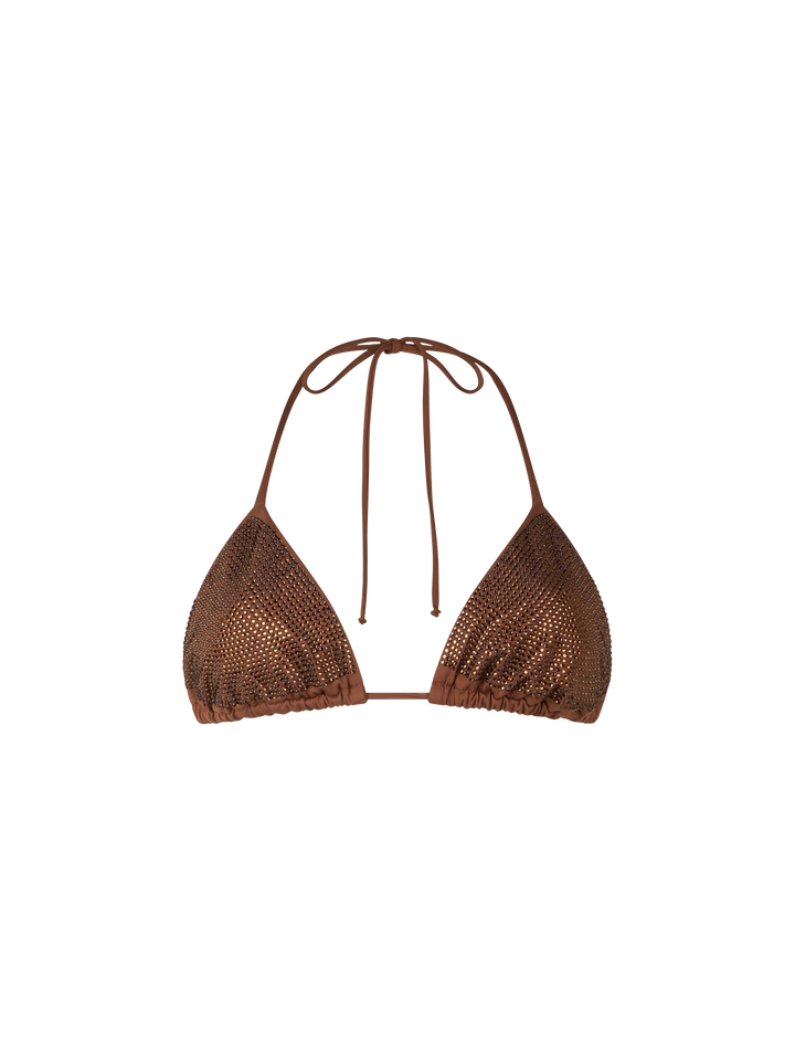 Woman triangle top swimsuit Annabelle with rhinestones - MC2 Saint Barth
