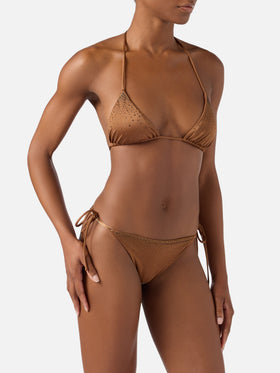 Annabelle Marielle brown bikini with strass