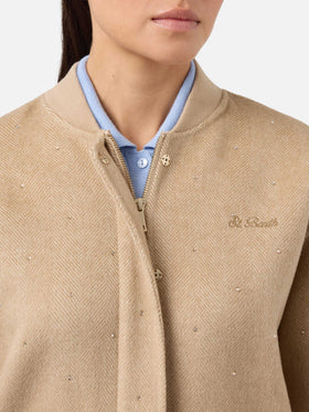 Bomber Adrien reversible de espiga con pedrería 