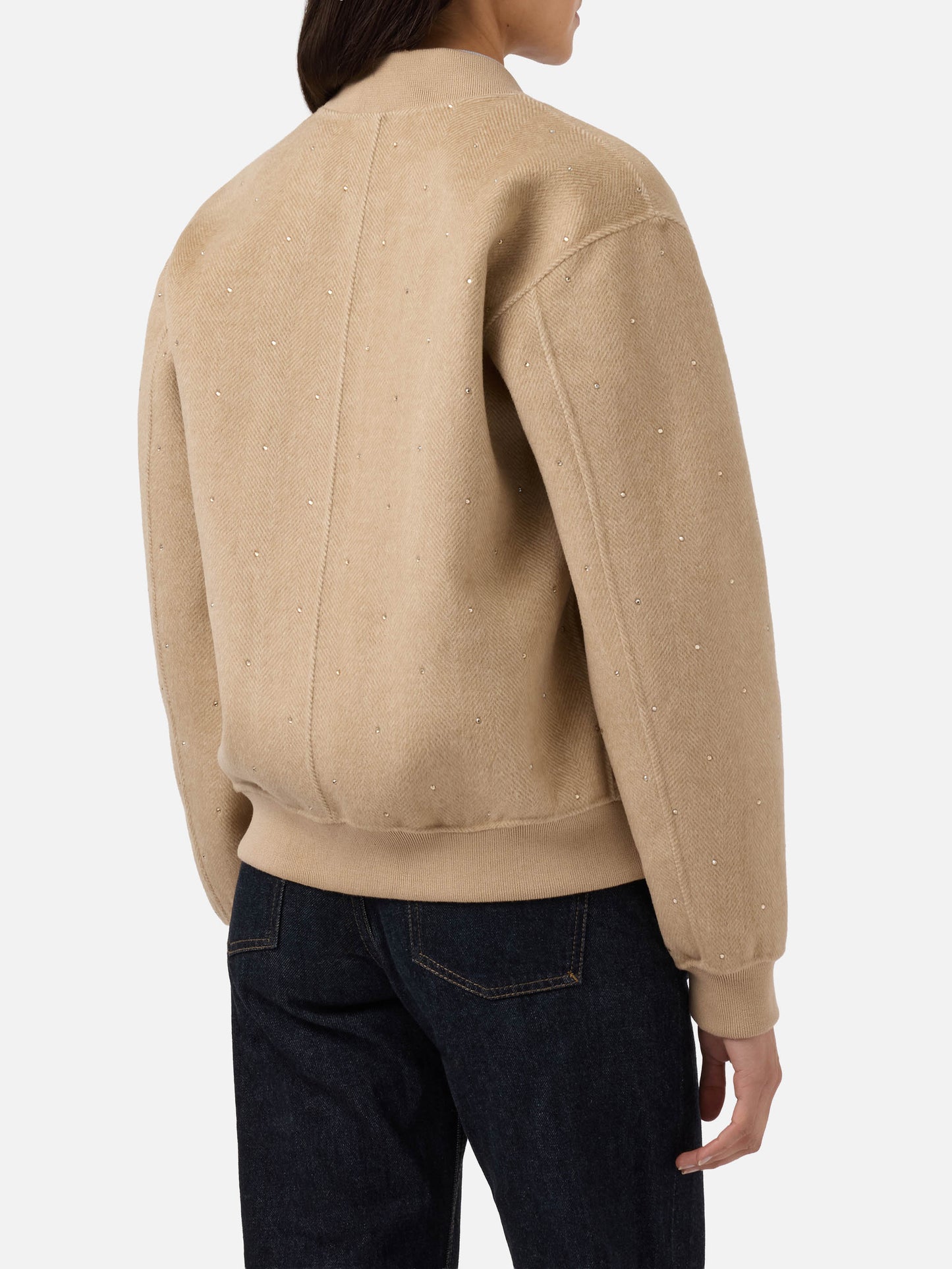 Bomber Adrien reversible de espiga con pedrería 