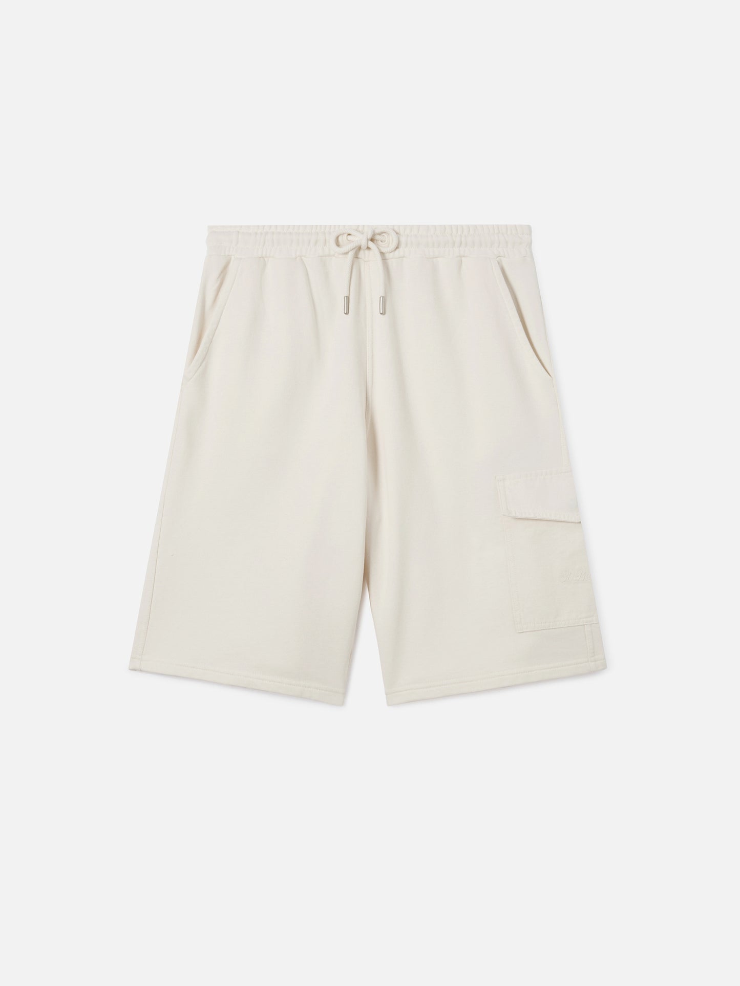 Bermuda Argo in cotone crema con tasca cargo