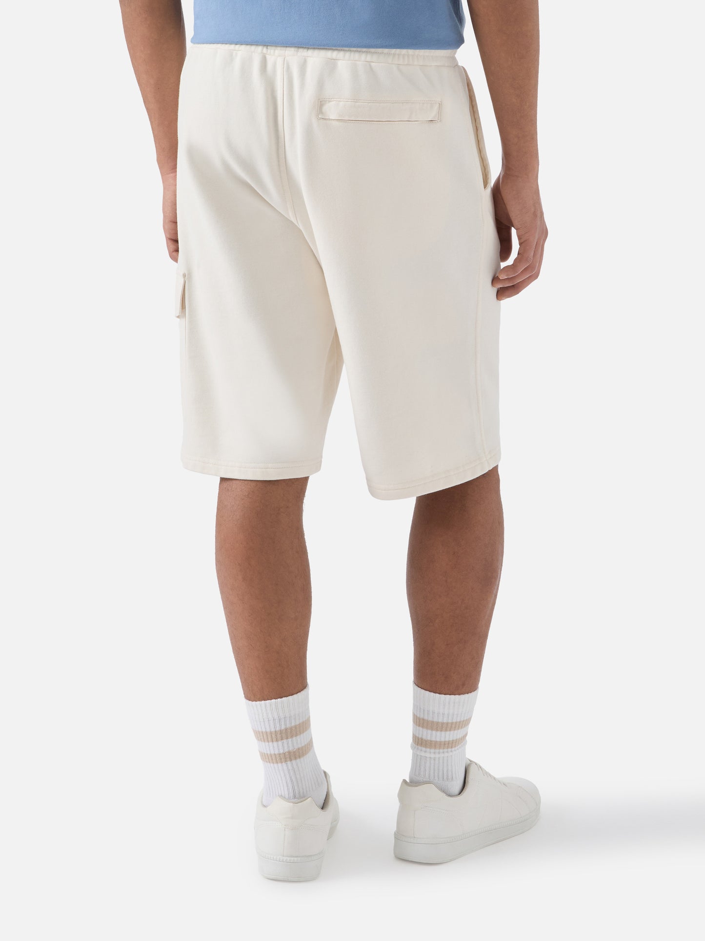 Bermuda Argo in cotone crema con tasca cargo
