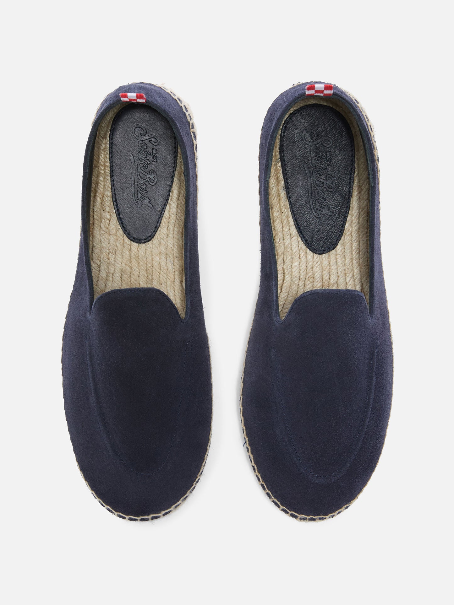 Armand marineblaue Espadrilles aus Veloursleder 