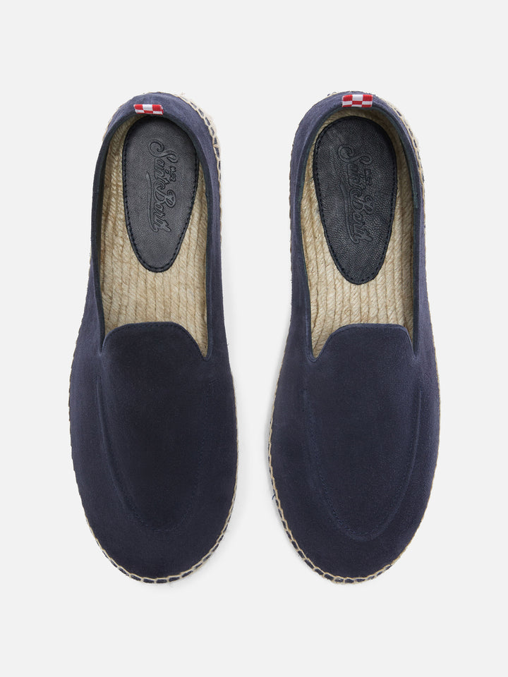 Alpargatas Armand de ante azul marino 