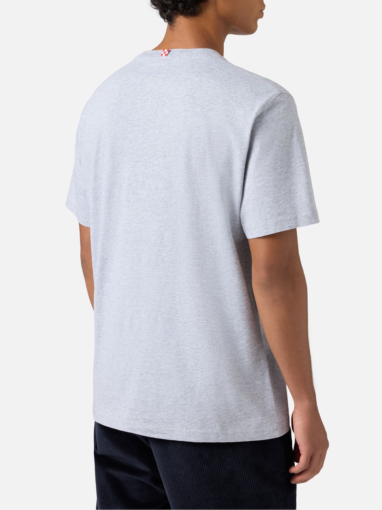 Arnott Baumwoll-T-Shirt in Blau mit Flockdruck des St. Barth Sport Clubs
