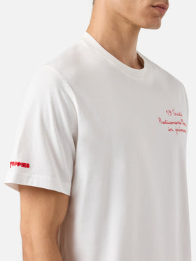 Camiseta invernal de algodón Arnott con bordado Praticamente Marocco... | YUPPIES SPECIAL EDITION 