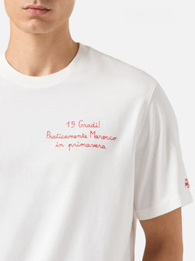 Camiseta invernal de algodón Arnott con bordado Praticamente Marocco... | YUPPIES SPECIAL EDITION 