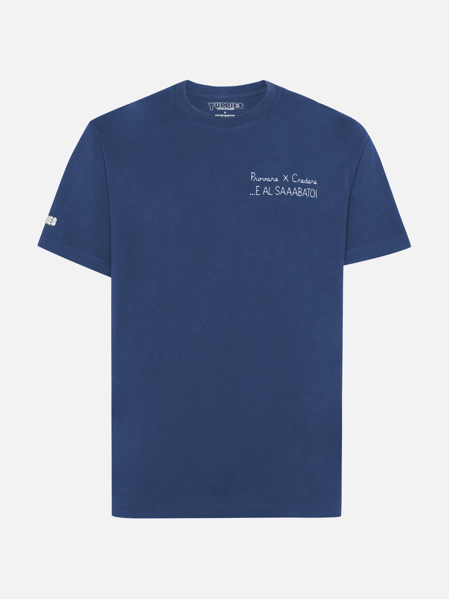 T-shirt en coton d'hiver Arnott avec broderie Provare per credere | YUPPIES SPECIAL EDITION 