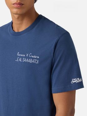T-shirt en coton d'hiver Arnott avec broderie Provare per credere | YUPPIES SPECIAL EDITION 