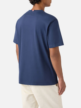 Blaues Arnott Baumwoll-T-Shirt mit „Snoopy My life is complicated“-Stickerei | PEANUTS SPECIAL EDITION 
