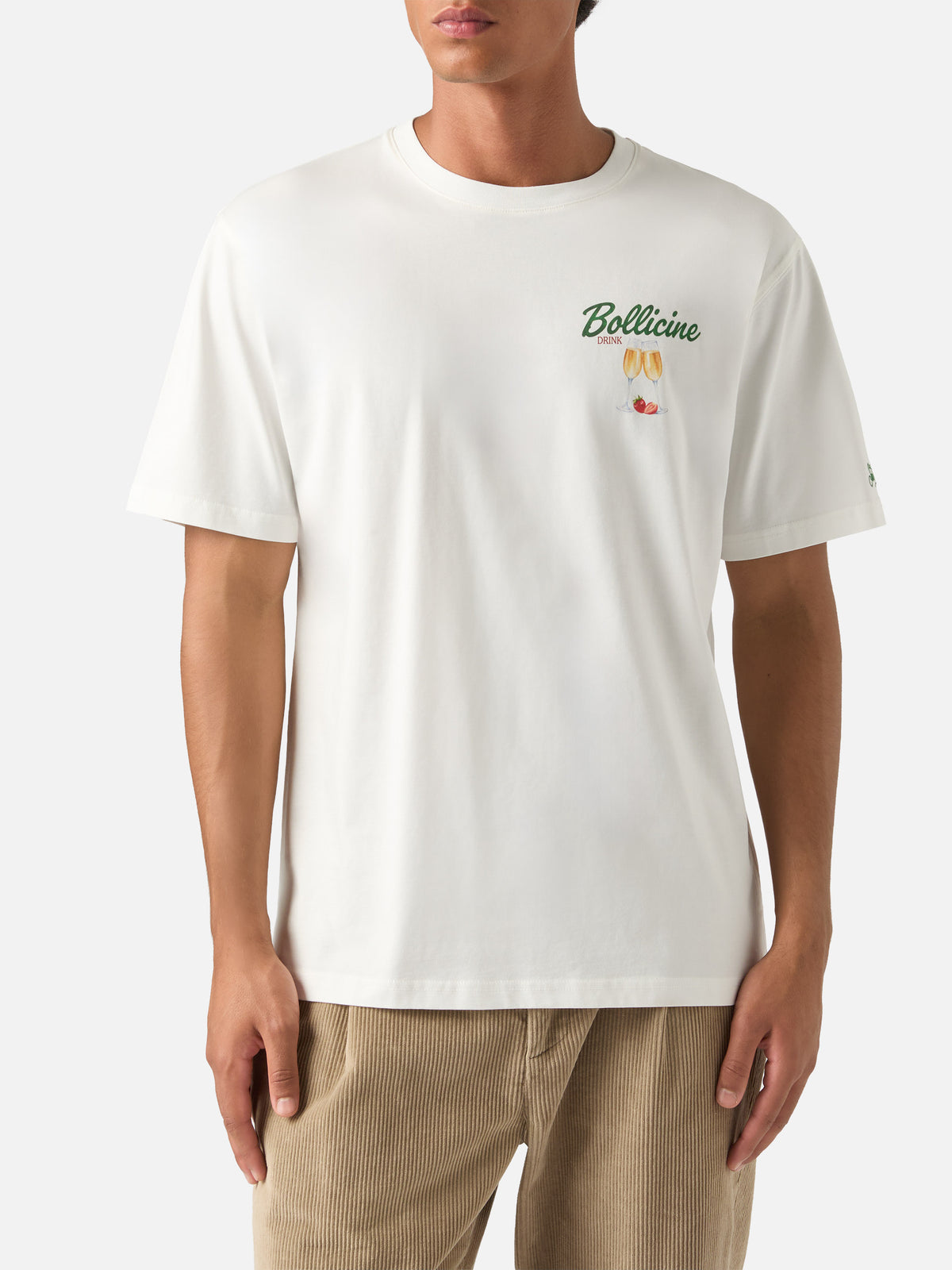 Camiseta de algodón Off white Arnott con estampado Bollicine 