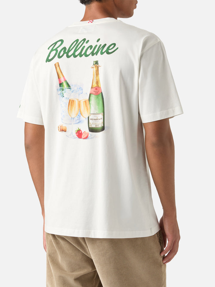 T-shirt en coton Off white Arnott avec imprimé Bollicine 