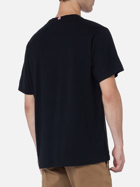 Man heavy cotton t-shirt Arnott with Barman embroidery - MC2 Saint Barth