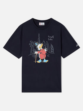 Navy blue Arnott T-Shirt aus Bio-Baumwolle mit King Of Dubai-Stickerei | Special edition 
