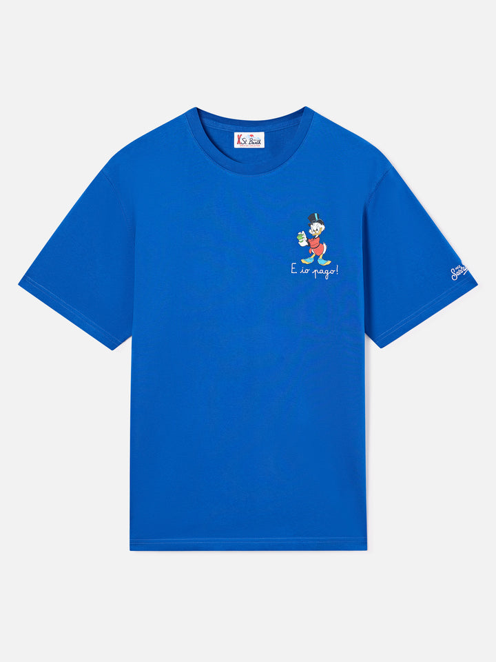 Blue Arnott T-Shirt aus Baumwolle mit E Chi Paga-Stickerei | Special edition 