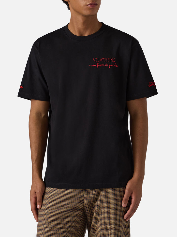 Winter cotton t-shirt Arnott with VELATISSIMO... embroidery | YUPPIES SPECIAL EDITION