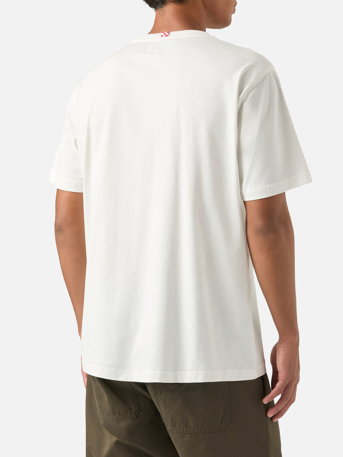 Off white Arnott Baumwoll-T-Shirt mit „I'm A Man Of Class“-Stickerei 