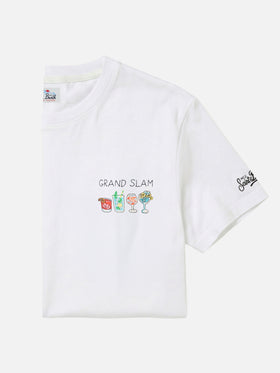 T-shirt off white in cotone Arnott con ricamo Grand Slam