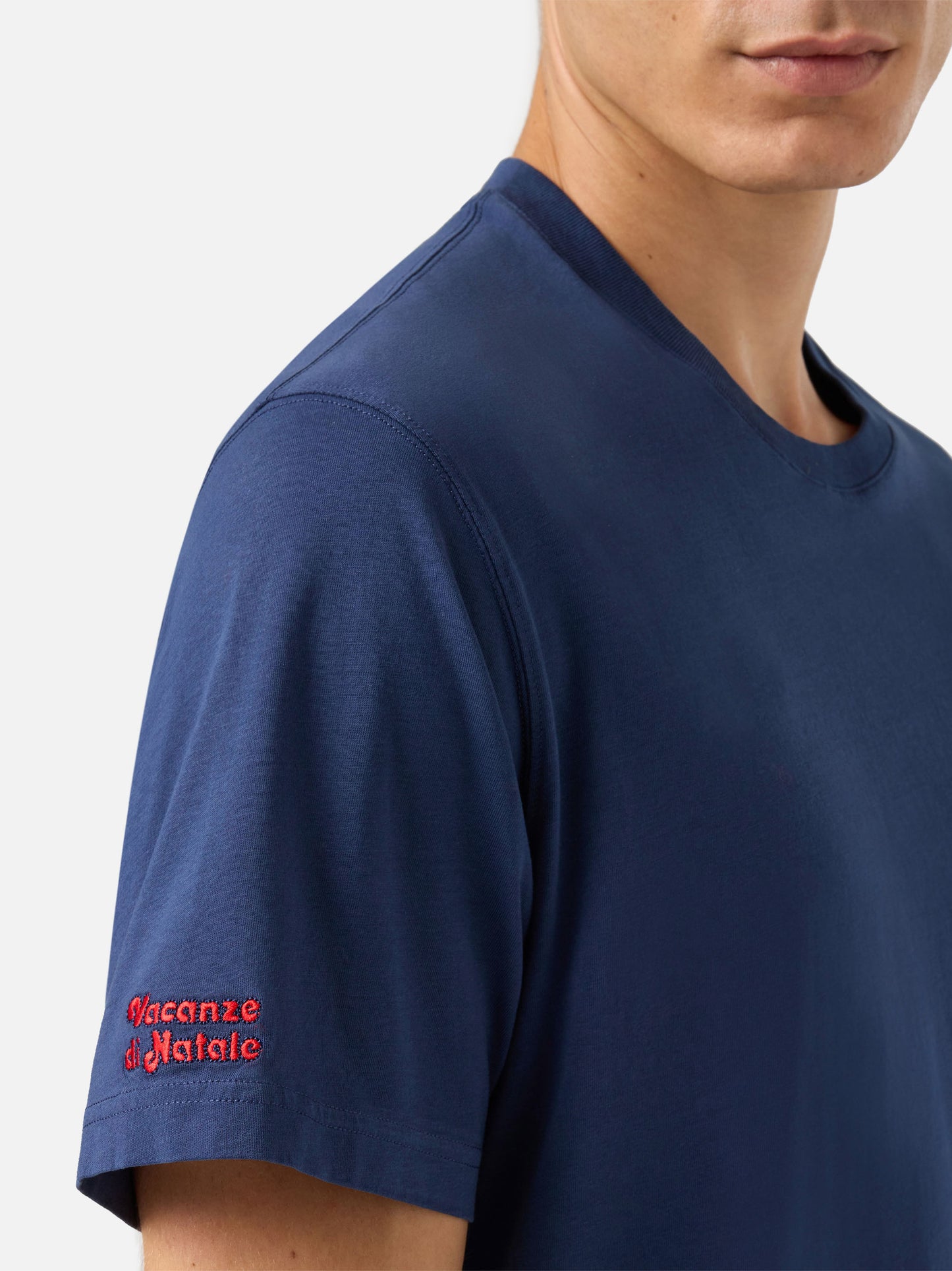 T-shirt Arnott Warm in cotone invernale blu con ricamo Bel temp… | VACANZE DI NATALE SPECIAL EDITION
