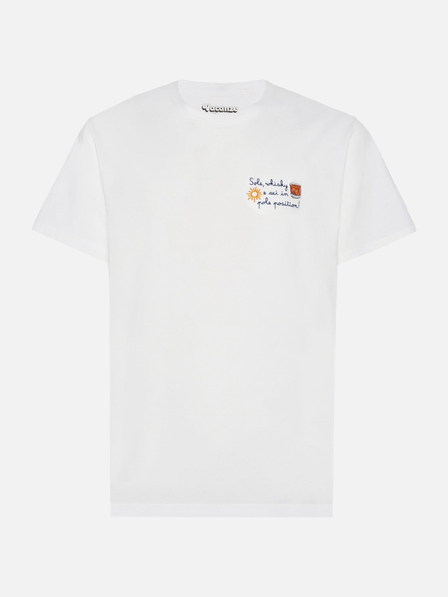 Winter cotton t-shirt Arnott Warm with Sole whisky e sei in pole position! embroidery | VACANZE DI NATALE SPECIAL EDITION
