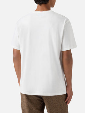 Arnott Camiseta de algodón cálido de invierno en blanco con bordado Après Ski 