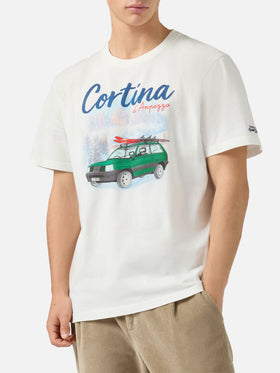 Arnott Warm T-Shirt aus Bio-Baumwolle mit warmem Griff und Panda Cortina-Print
