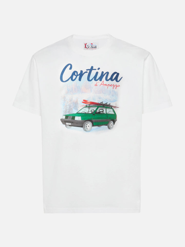 Arnott Warm t-shirt in organic warm-touch cotton with Panda Cortina print